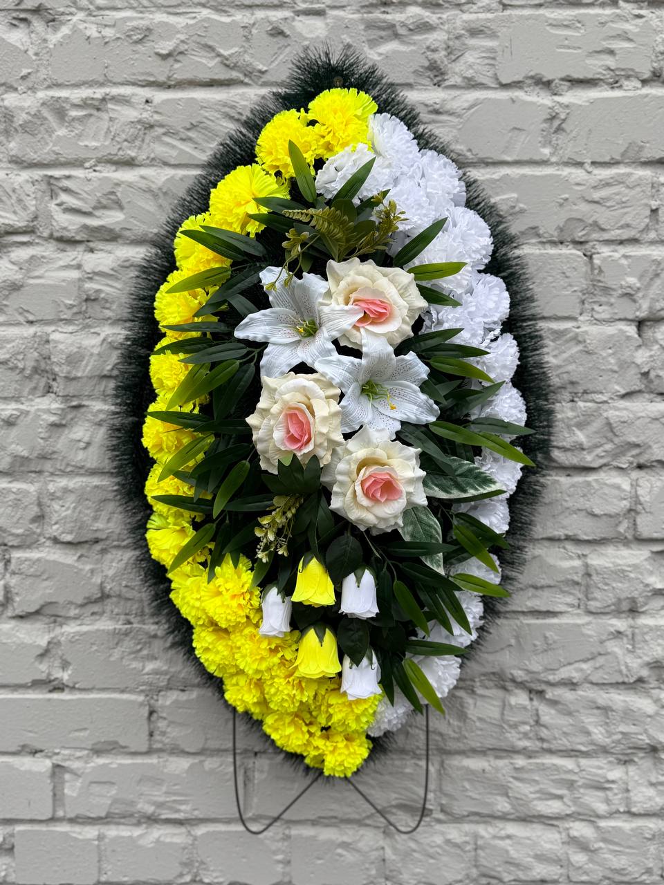 Венок ритуальный 90 см (В90-23)