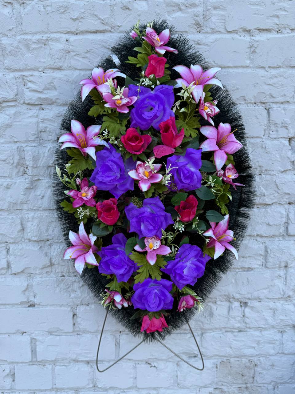 Венок ритуальный 90 см (В90-27)