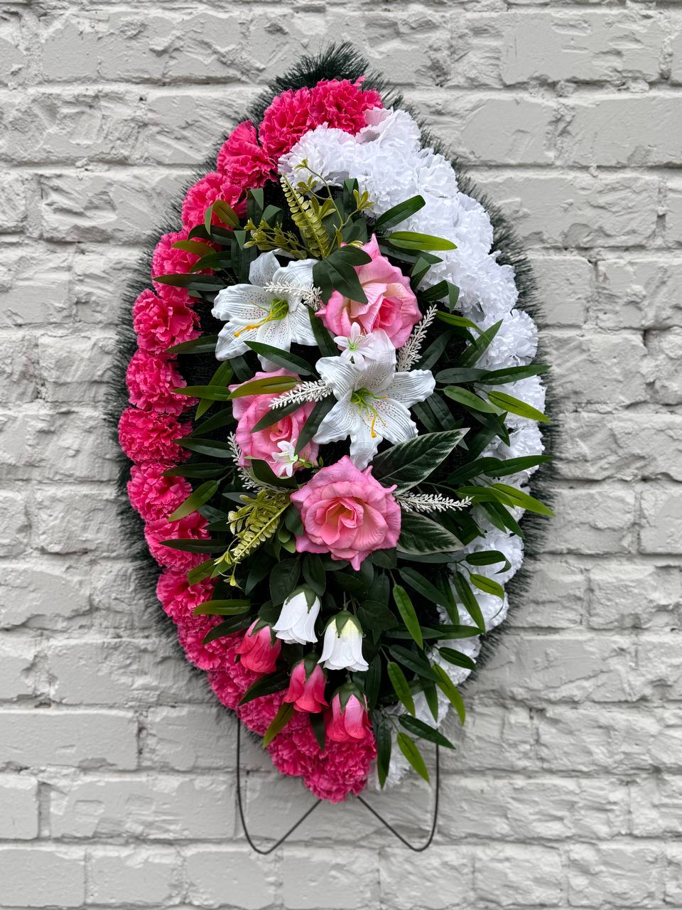 Венок ритуальный 90 см (В90-23)