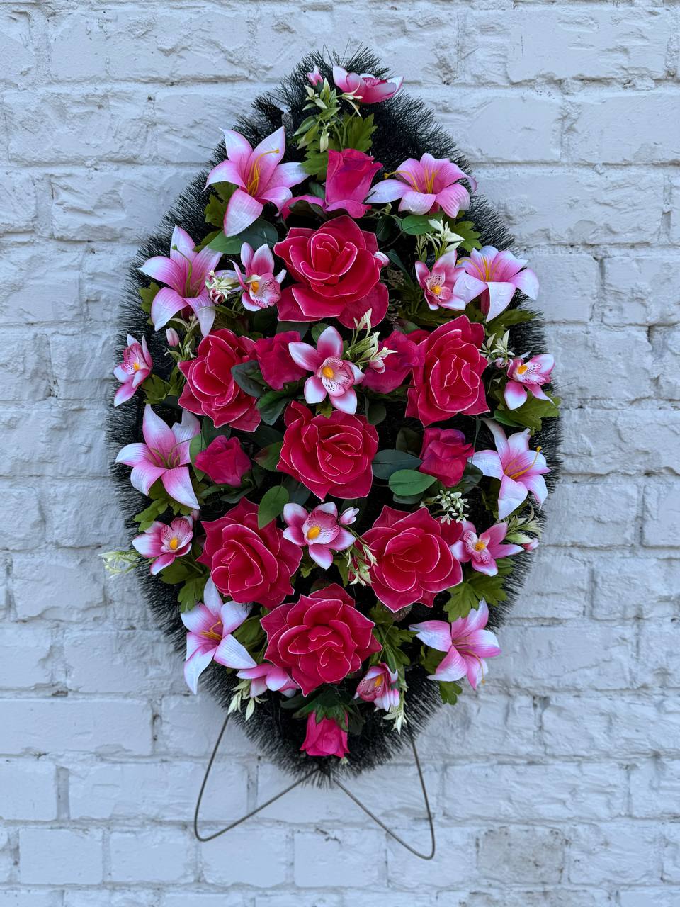 Венок ритуальный 90 см (В90-27)