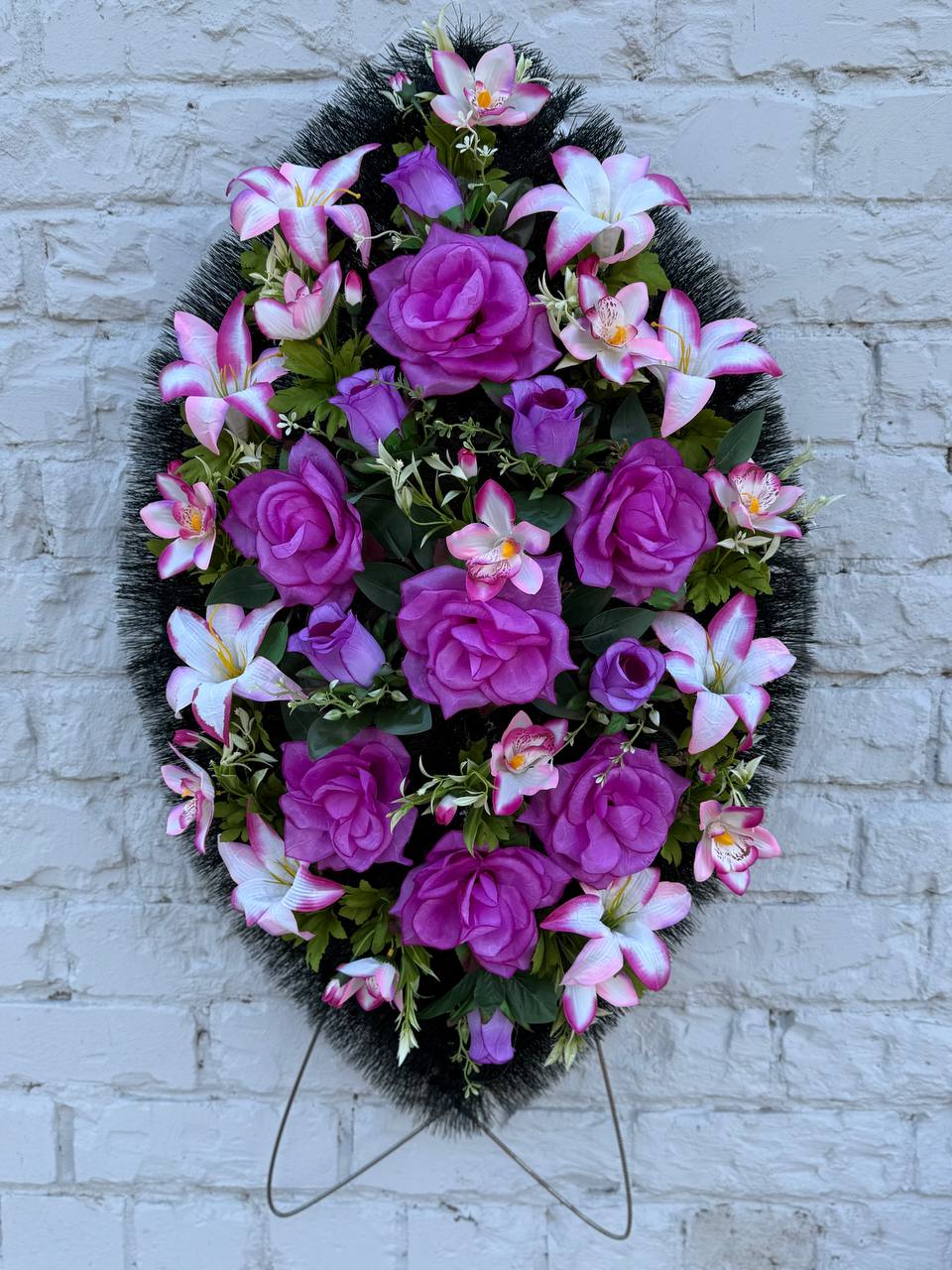 Венок ритуальный 90 см (В90-27)